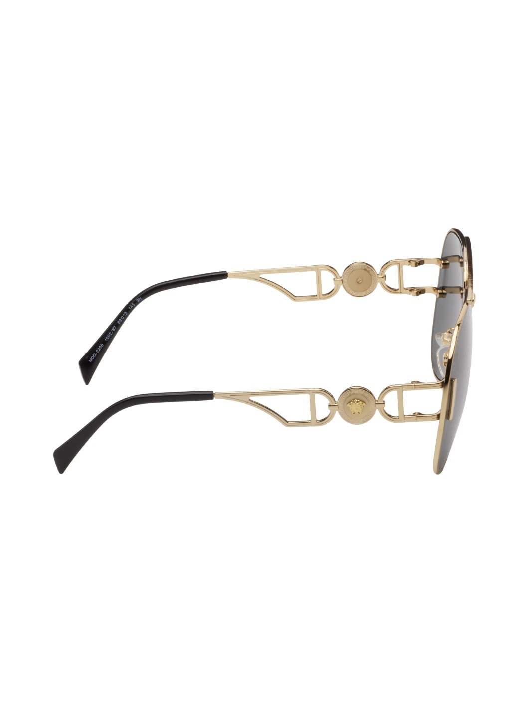 Gold Medusa Pilot Biggie Sunglasses - 4