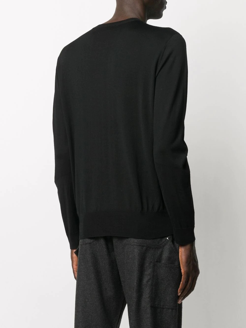 round neck wool sweatshirt - 4