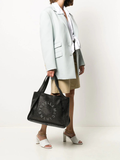 Stella McCartney Stella Logo woven tote bag outlook