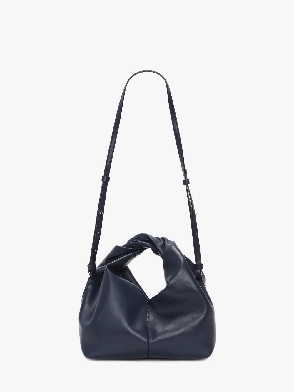 MINI TWISTER HOBO WITH STRAP - LEATHER CROSSBODY BAG - 5