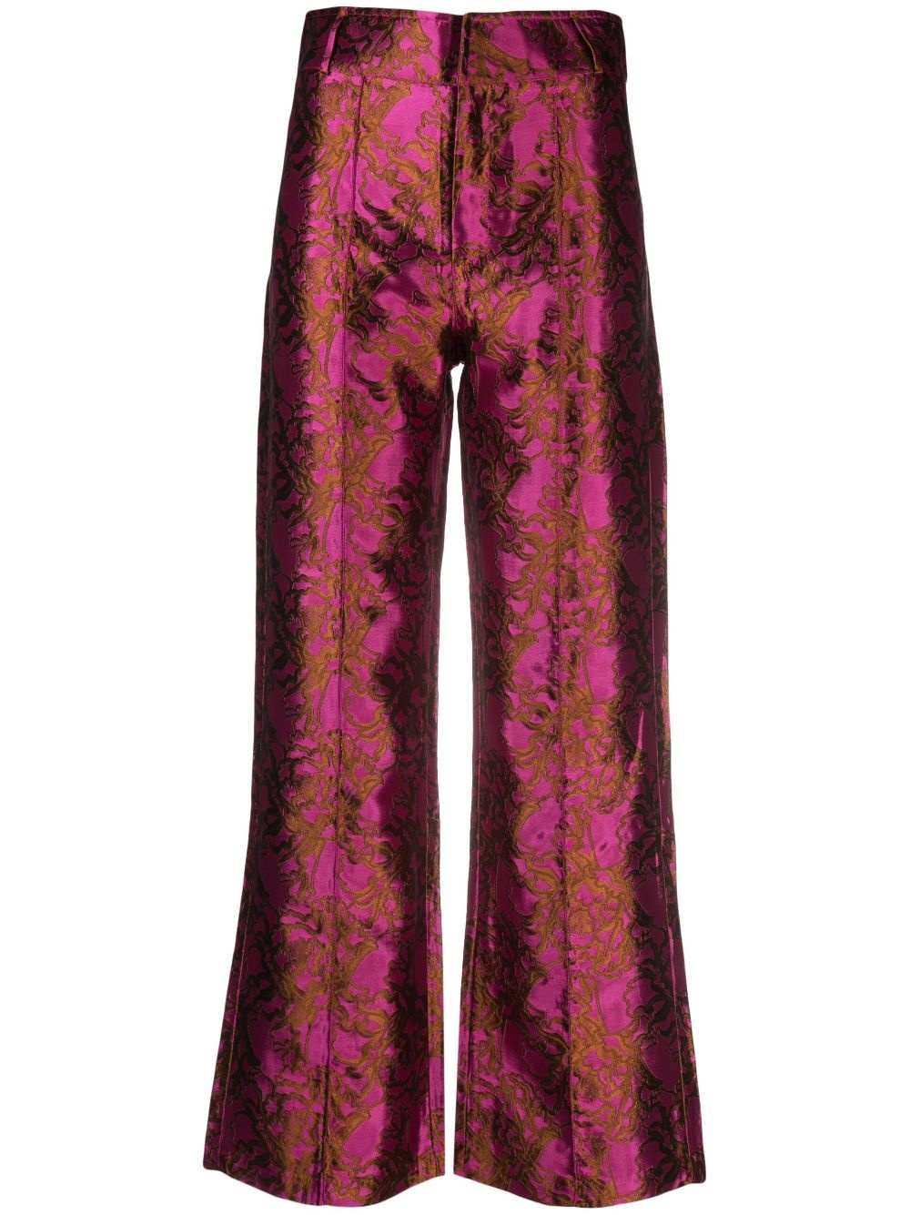 Yoshitomo jacquard trousers - 1