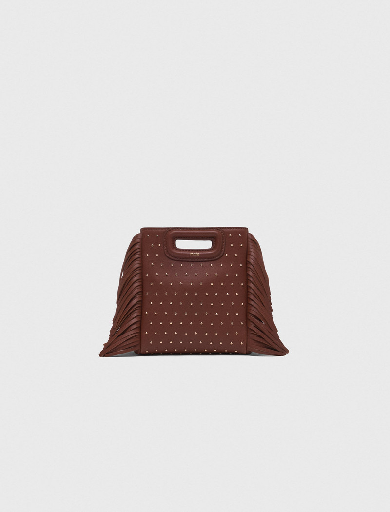 Leather M mini bag with studs 9