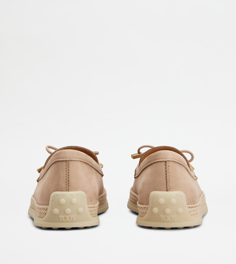 Tod's LOAFERS IN NUBUCK - PINK outlook