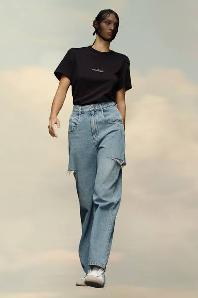 Maison Margiela Denim jeans with slash details outlook