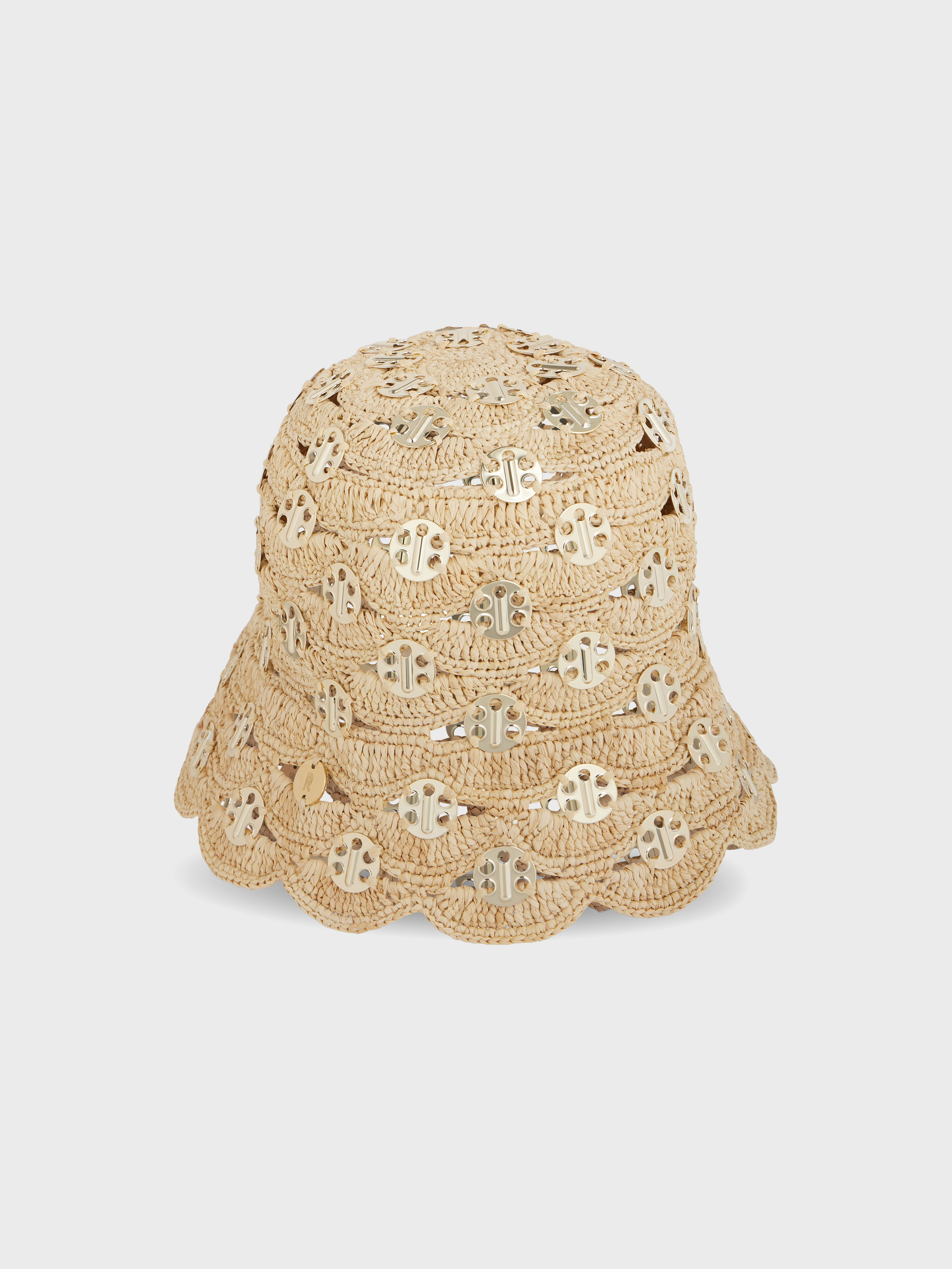 BEIGE BOB IN RAFFIA - 1