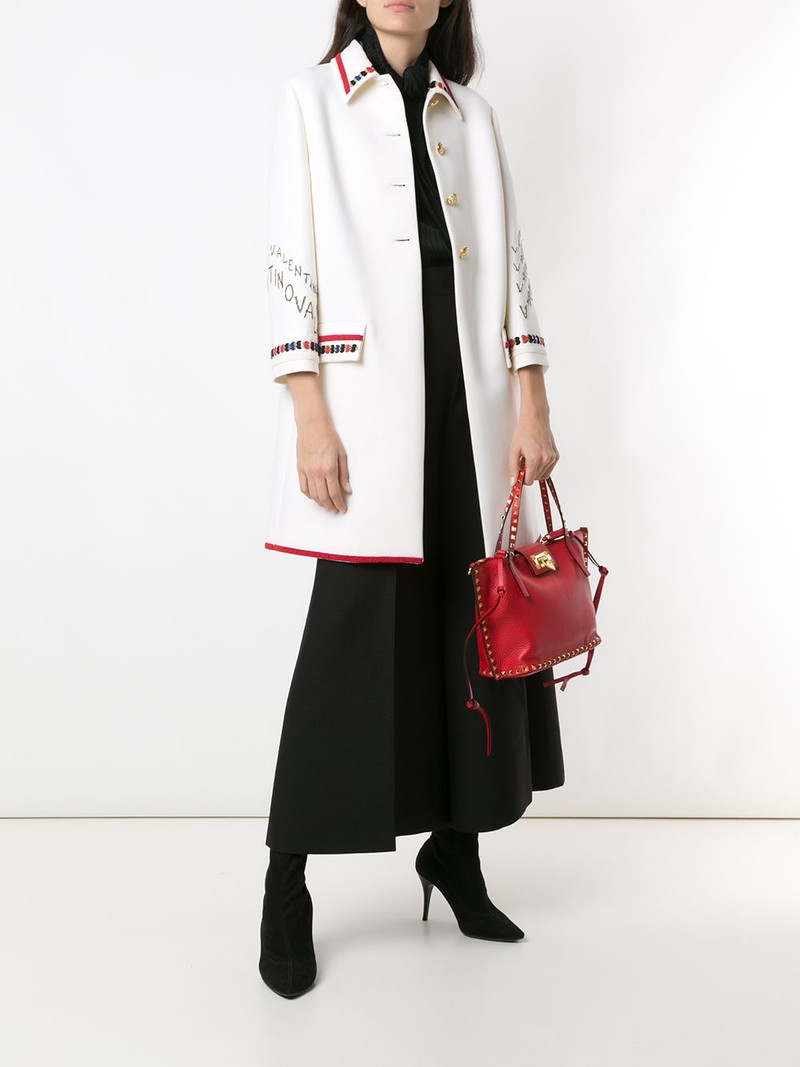 Valentino cropped wide-leg tailored trousers outlook