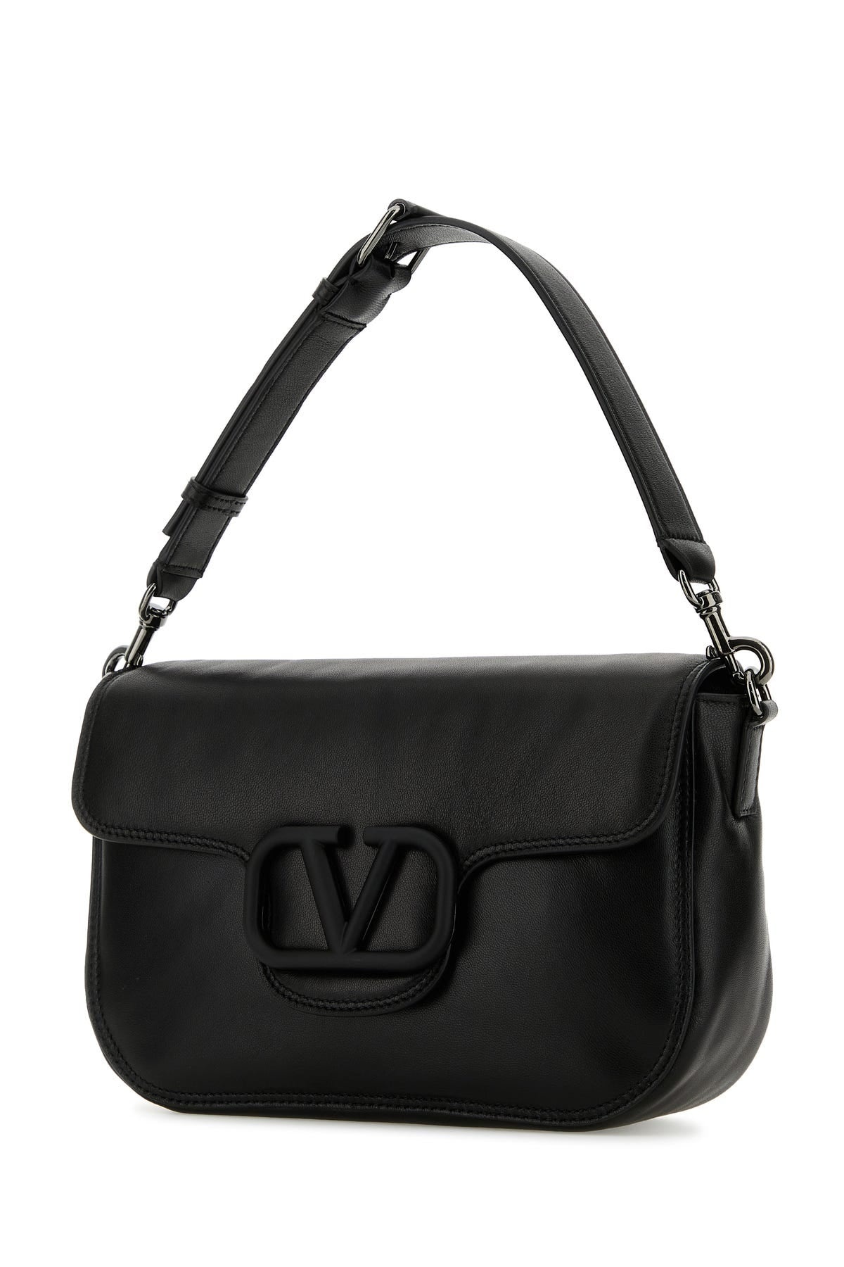 Black leather LocÃ² handbag - 2