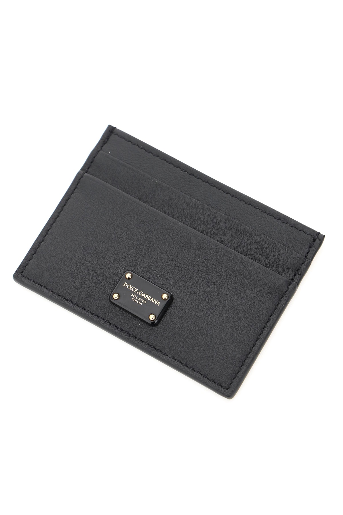 LEATHER CARD HOLDER WITH LOGO PLAQUE - 4