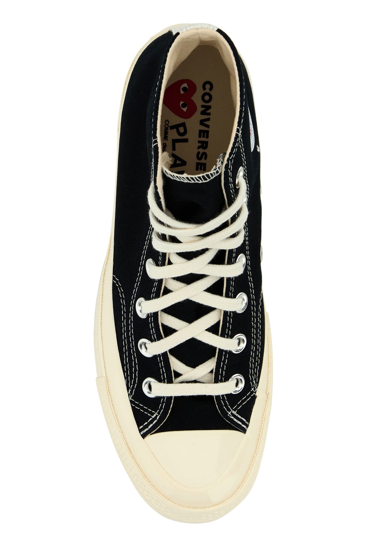Black canvas Comme Des Garçons X Converse sneakers - 4