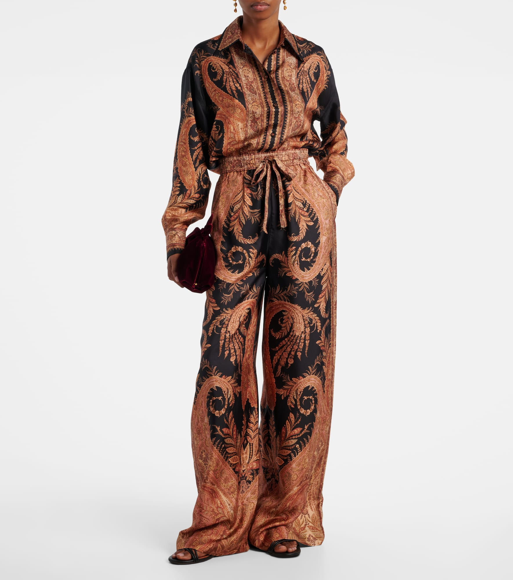 Hypnotic paisley silk shirt - 2