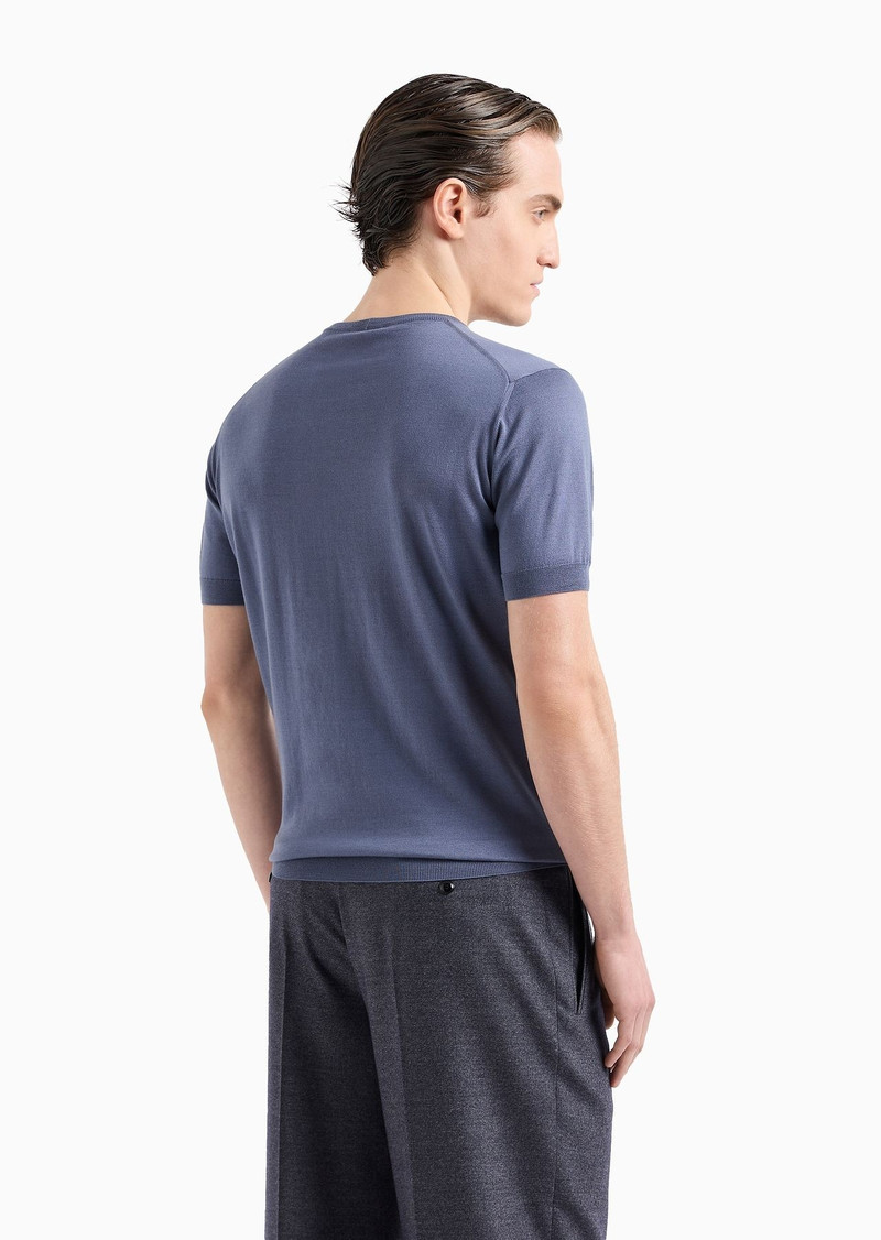 Silk and cotton crew-neck jumper 3