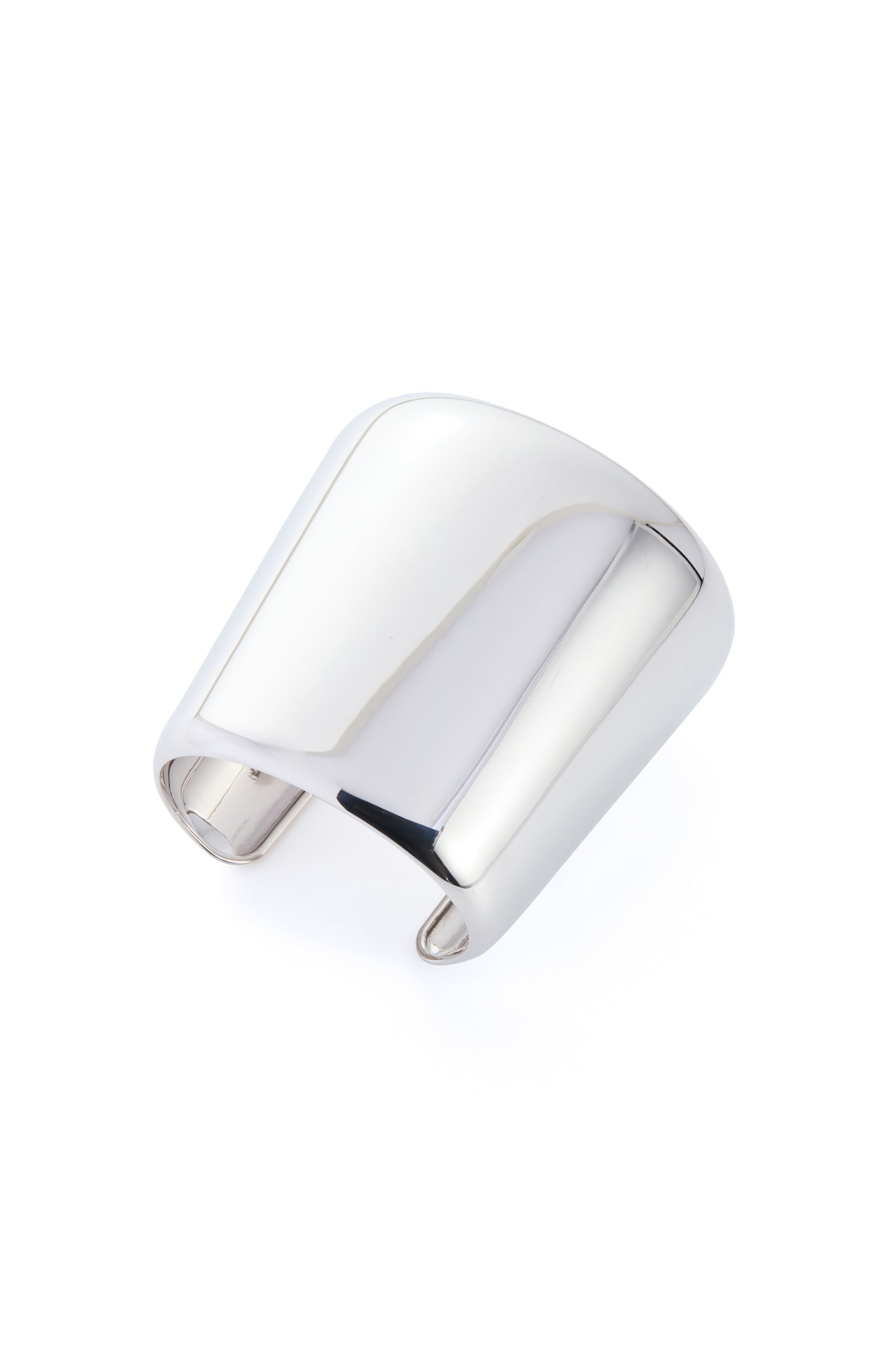 Long Cuff Bracelet in 18K White Gold - 3