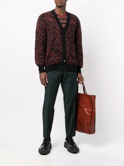 Étude jacquard button-up cardigan outlook