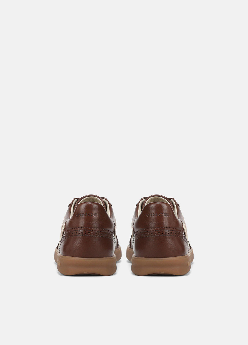 Vince Oasis Brogue Leather Sneaker outlook