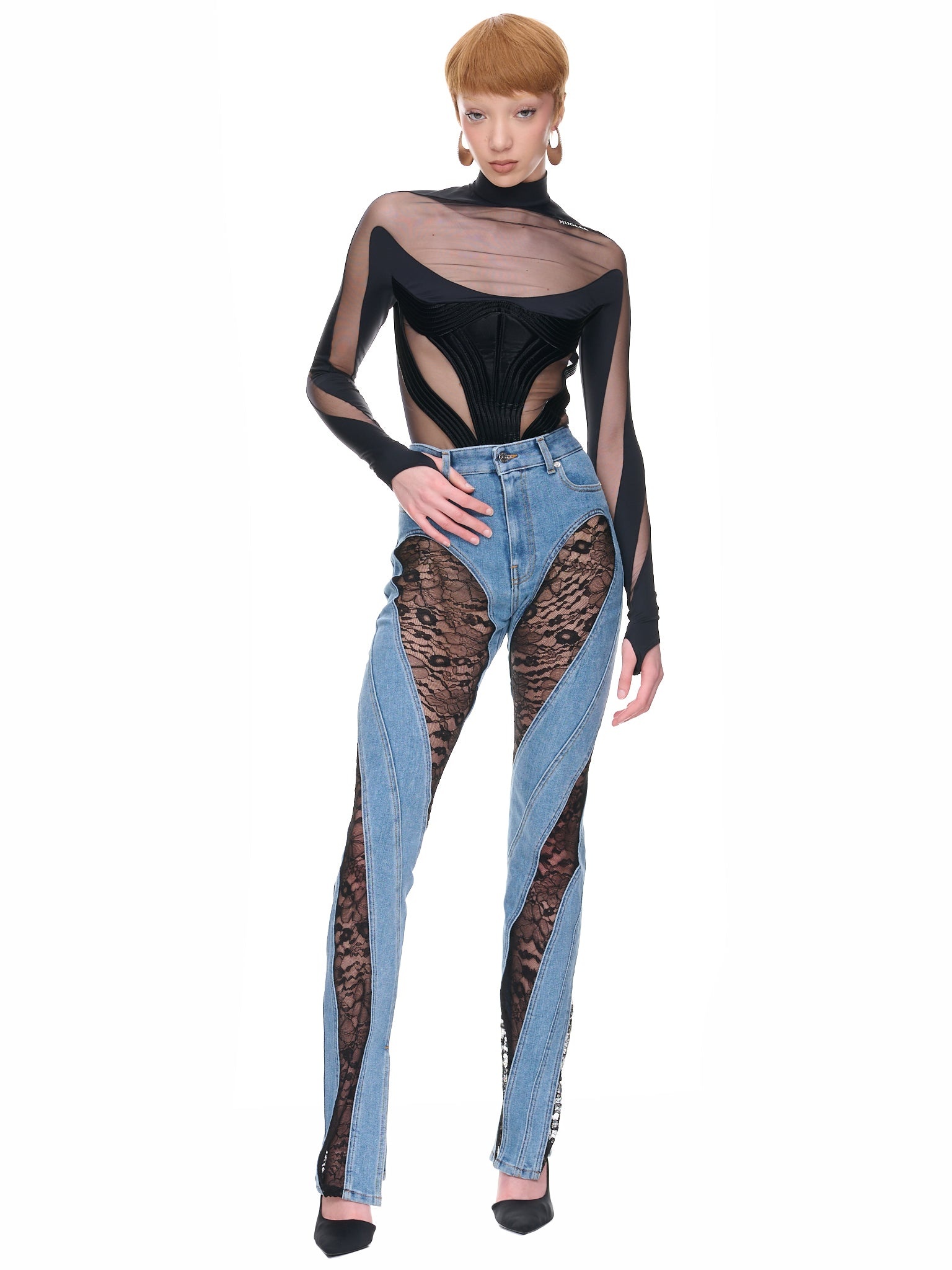 Quilted Illusion Bodysuit - 6