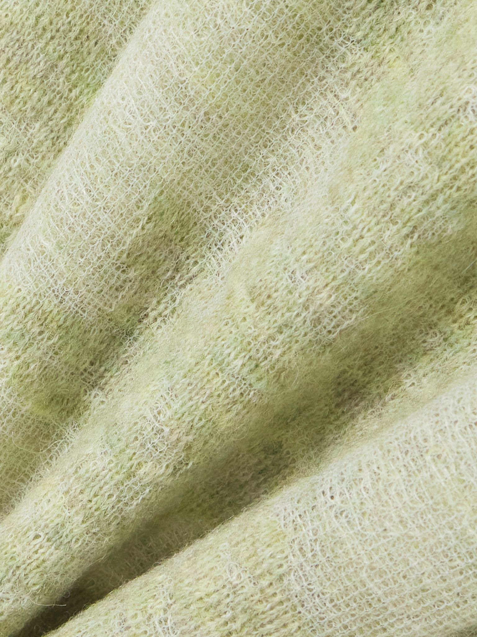 Jacquard-knit turtleneck sweater Green - 4