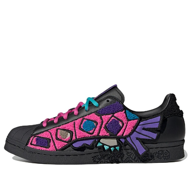 adidas originals Superstar 80s x Han Meilin 'Black Purple Pink' ID4381 - 1