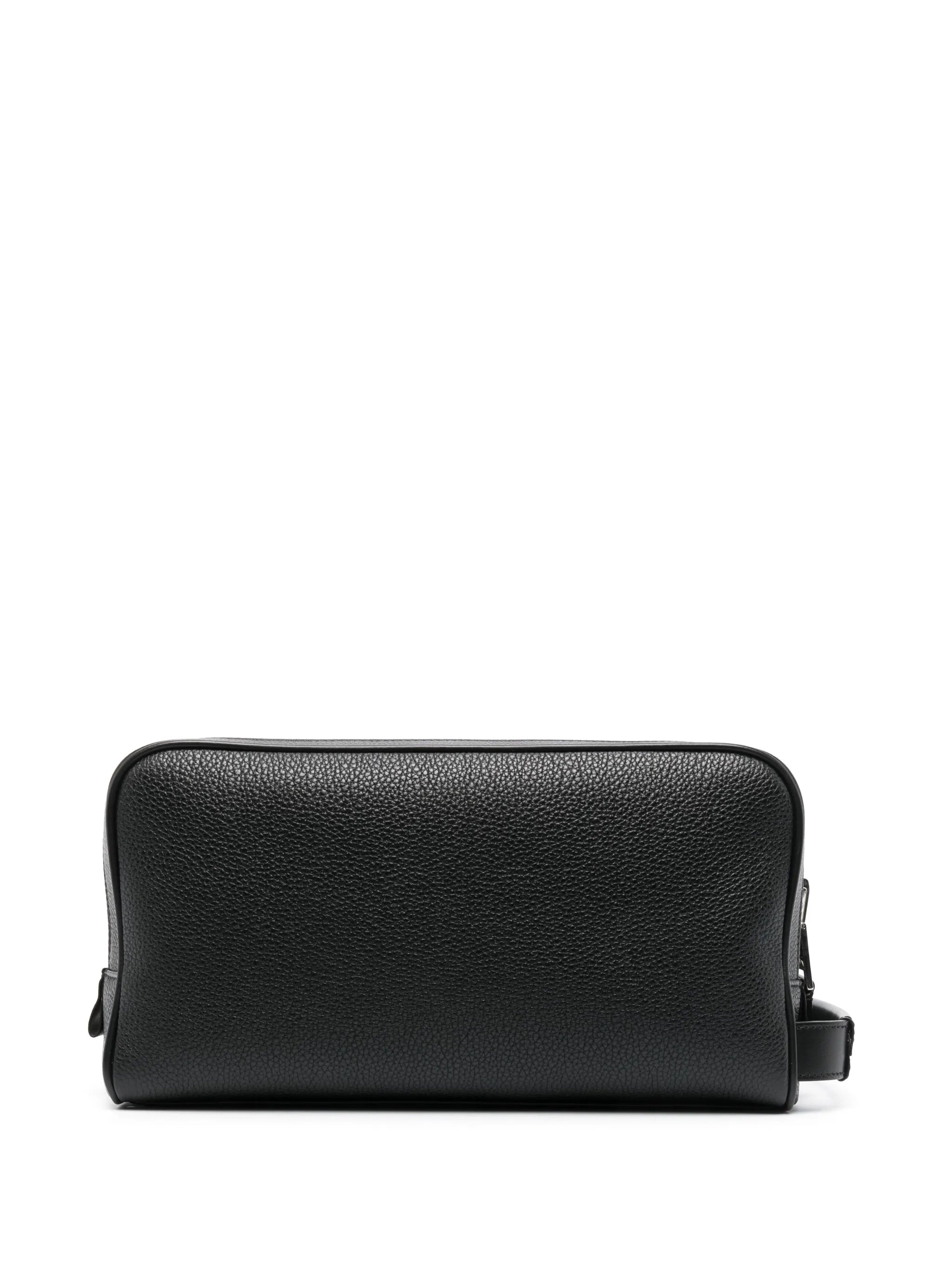 Grained Leather Wash Bag - 3
