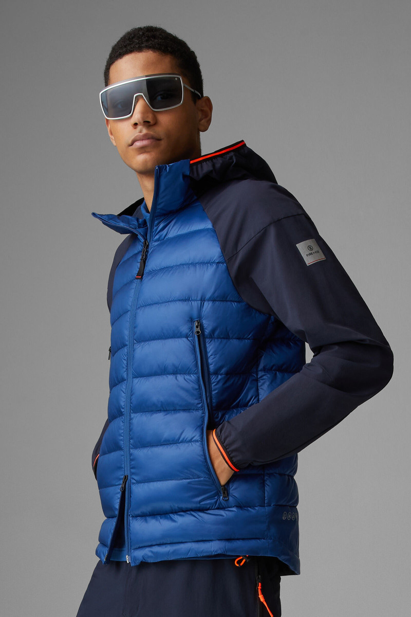 Kegan Hybrid jacket in Blue/Dark blue 2