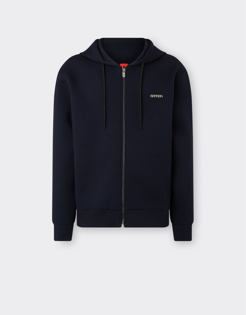 Hooded sweatshirt in scuba 1