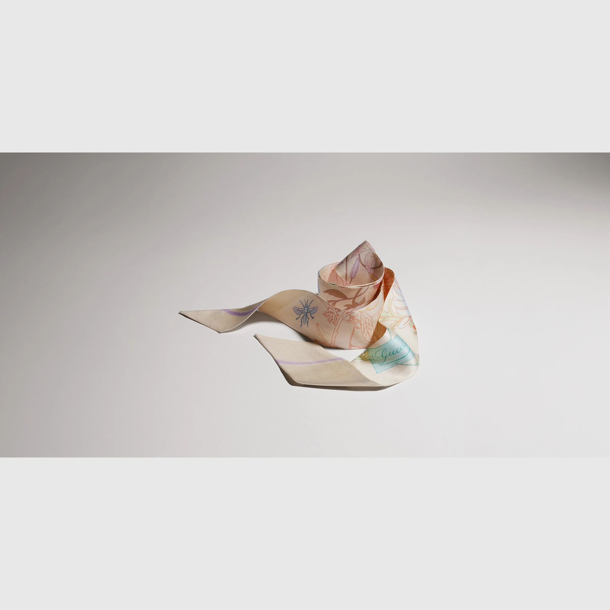 Printed silk ribbon - 1