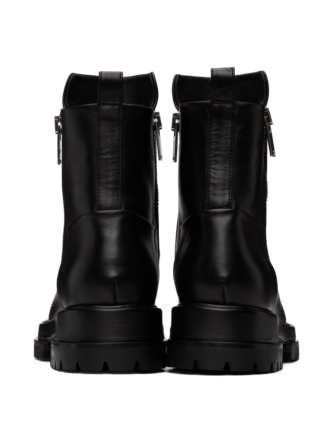 Black Zip Boots - 2