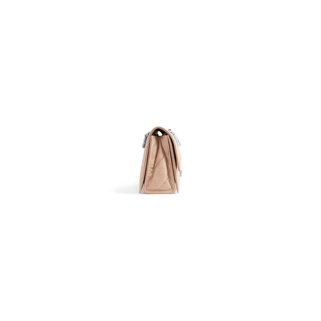 Women's Crush Small Chain Bag Quilted  in Beige - 3
