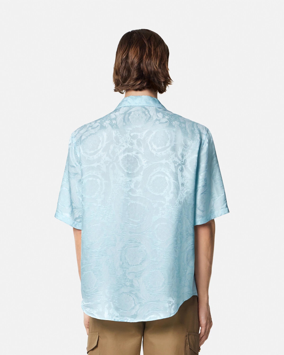 Barocco Jacquard Silk-Blend Shirt - 5