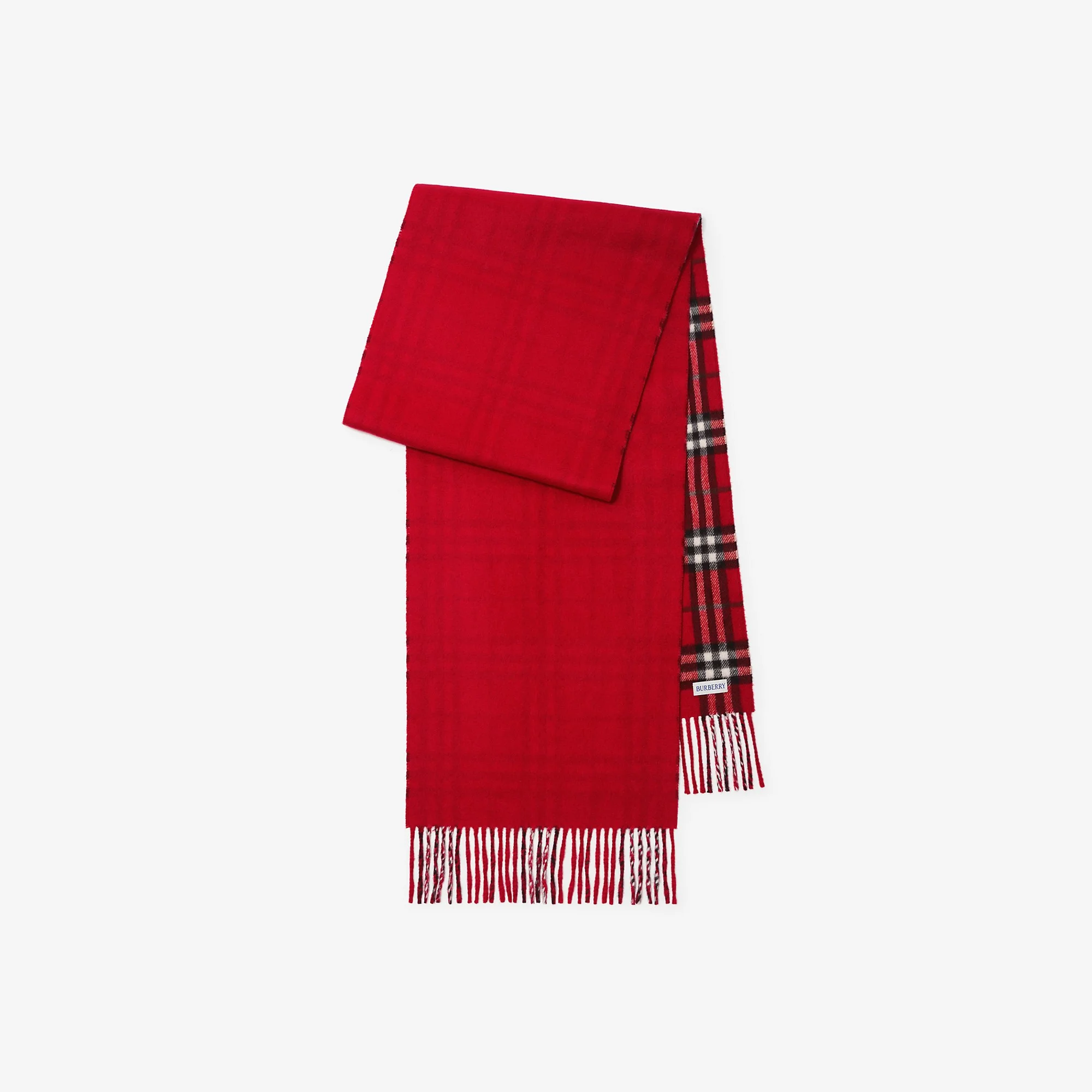 Reversible Check Cashmere Scarf - 1
