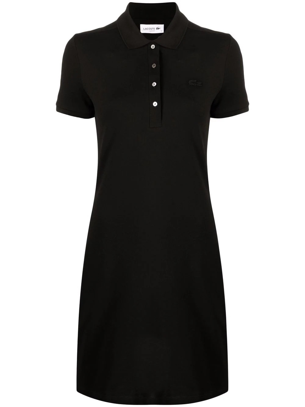 logo-patch detail polo dress - 1