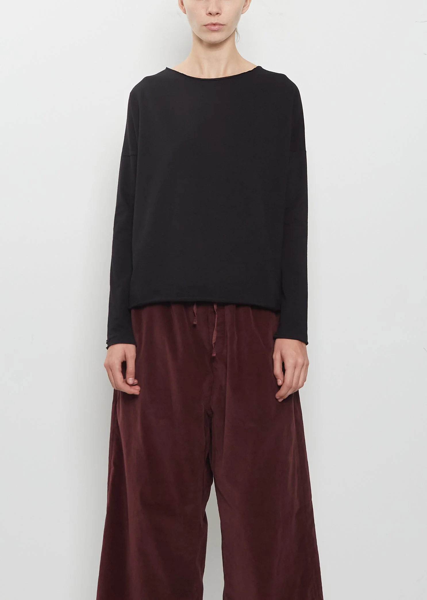 Stretch Jersey T-Shirt — Black - 1
