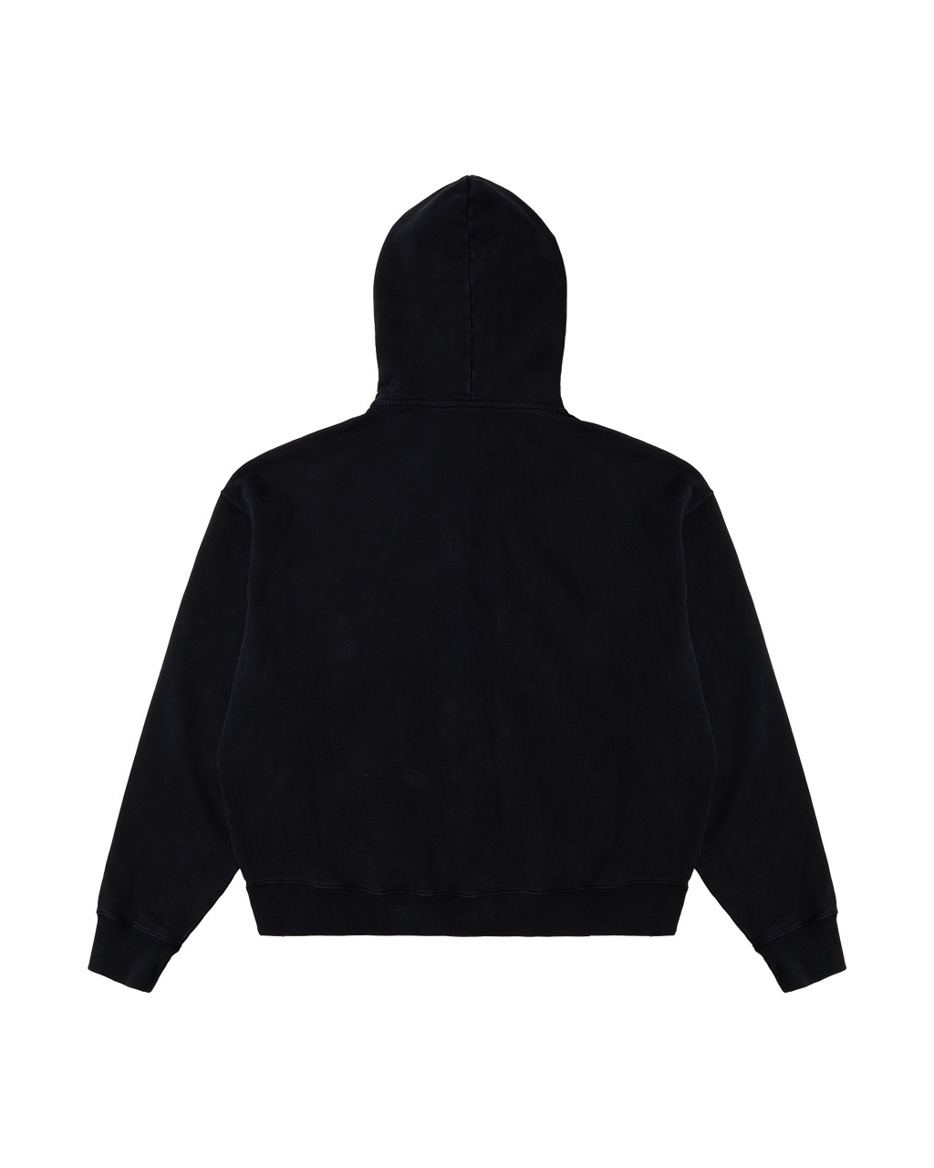 CHARCOAL GREY BOXY ZIP-UP HOODIE - 2