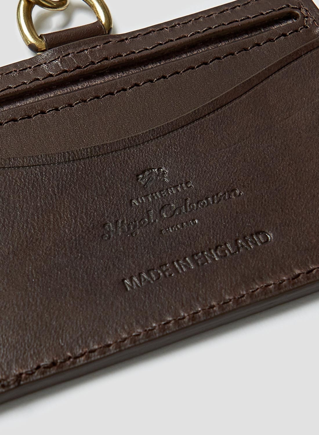 Leather Lanyard in Dark Brown - 2