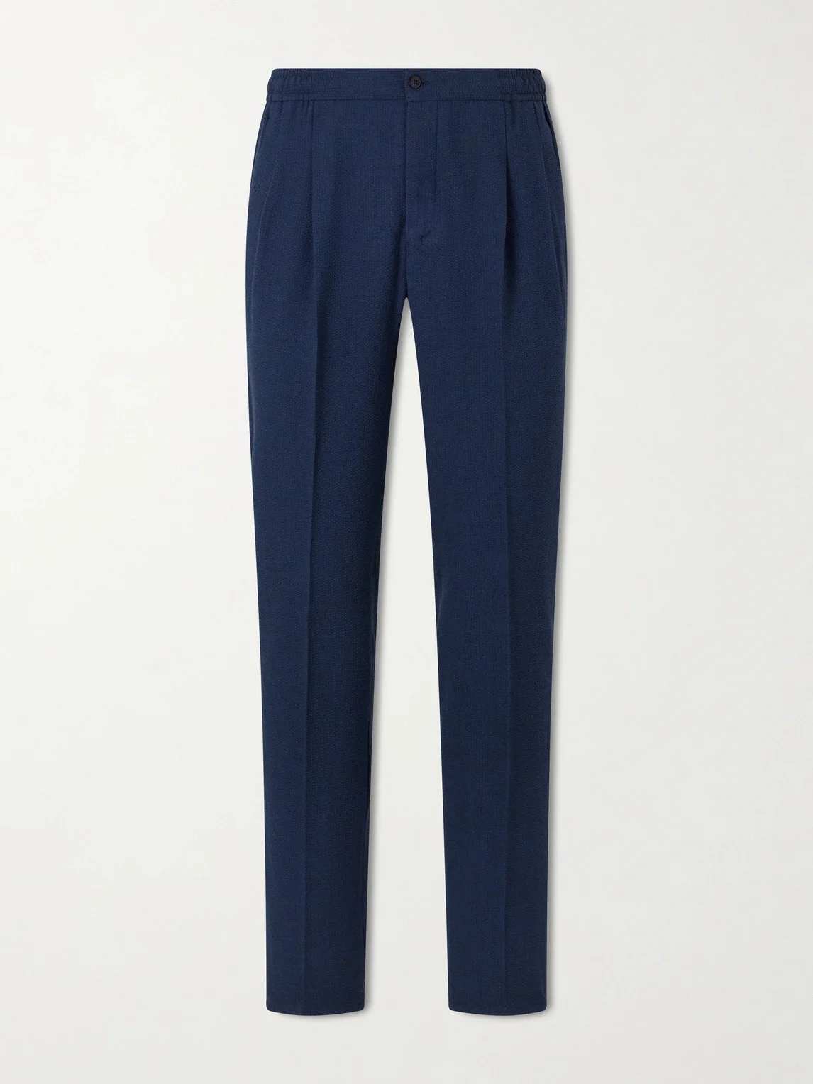Straight-Leg Linen Trousers - 1