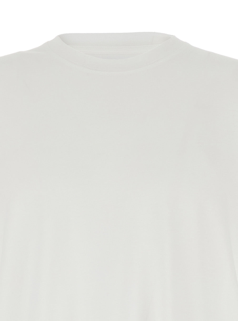 Tom Ford Men White Crewneck T-Shirt With Long Sleeves In Cotton Blend Man - 3