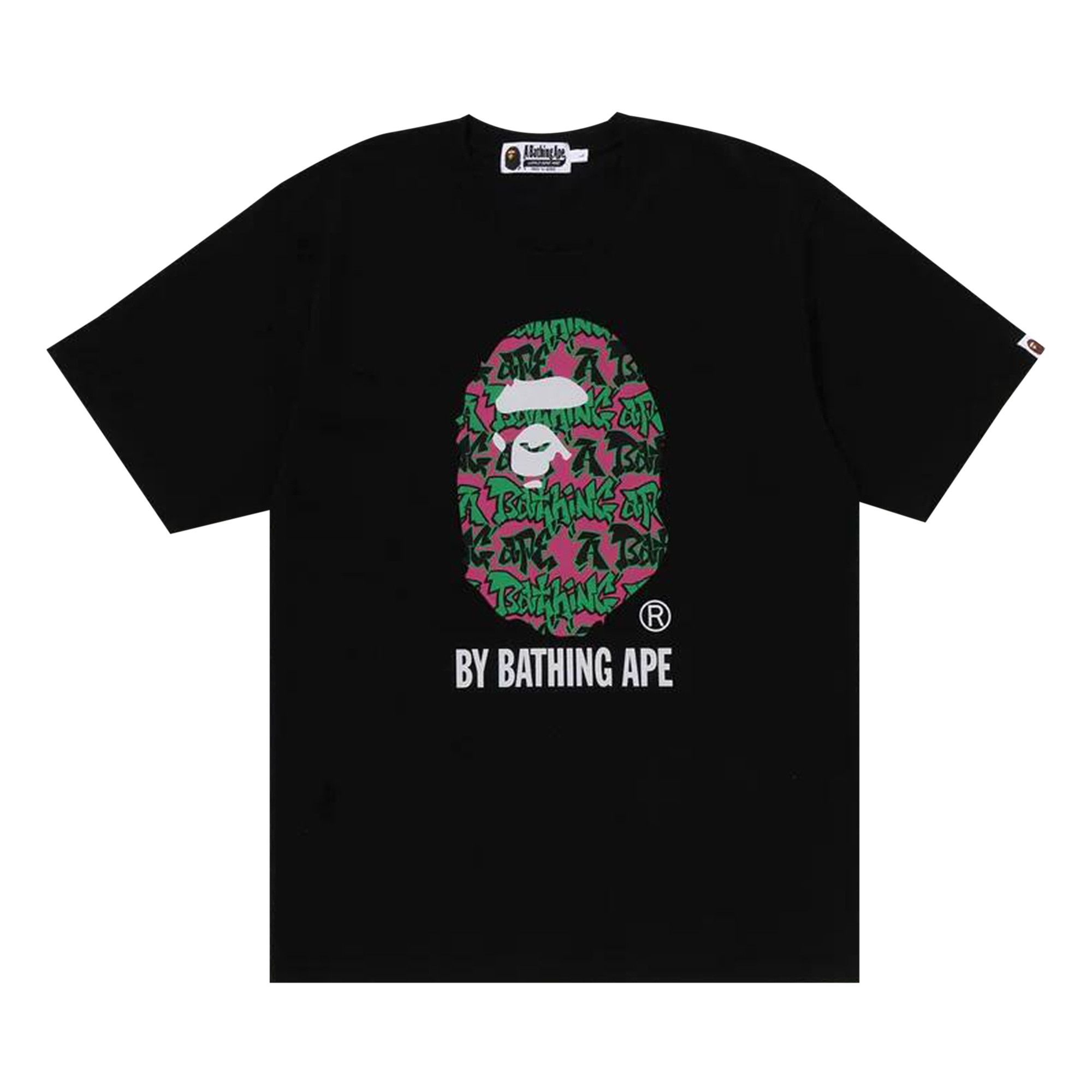 BAPE Graffiti Pattern By Bathing Ape Tee 'Black' - 1