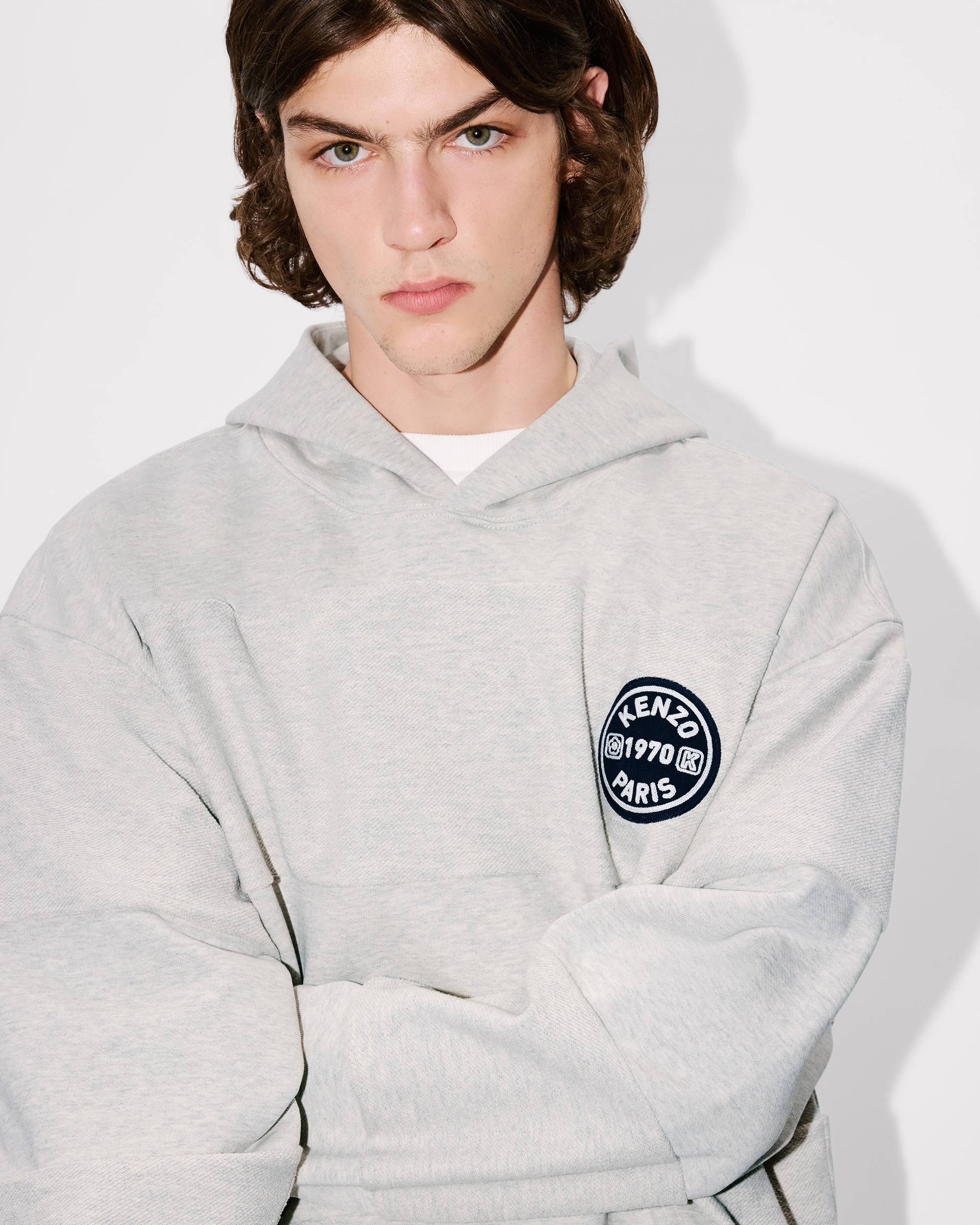 'KENZO City' embroidered oversized hoodie in cotton - 6