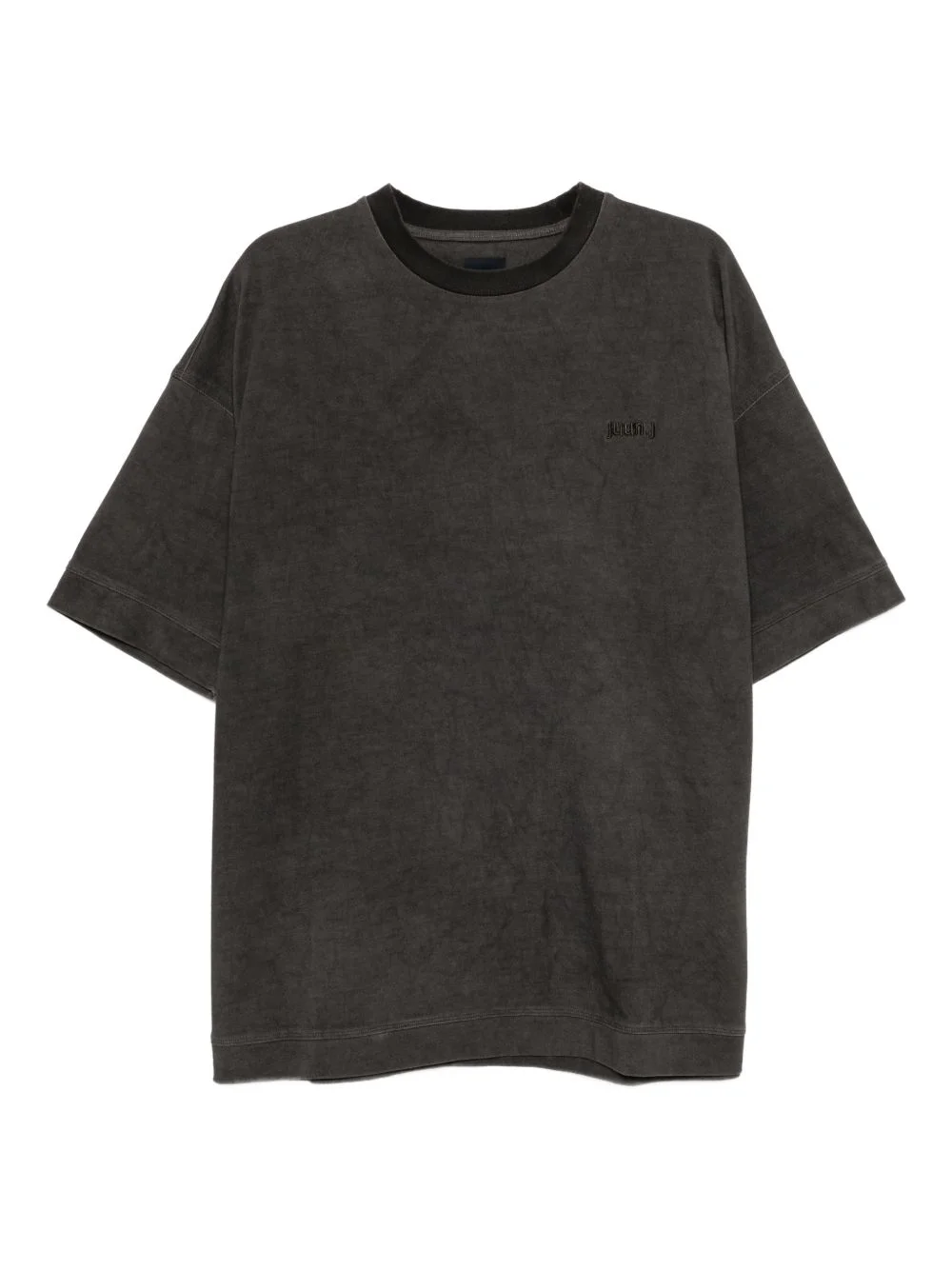 logo embroidered T-shirt - 1