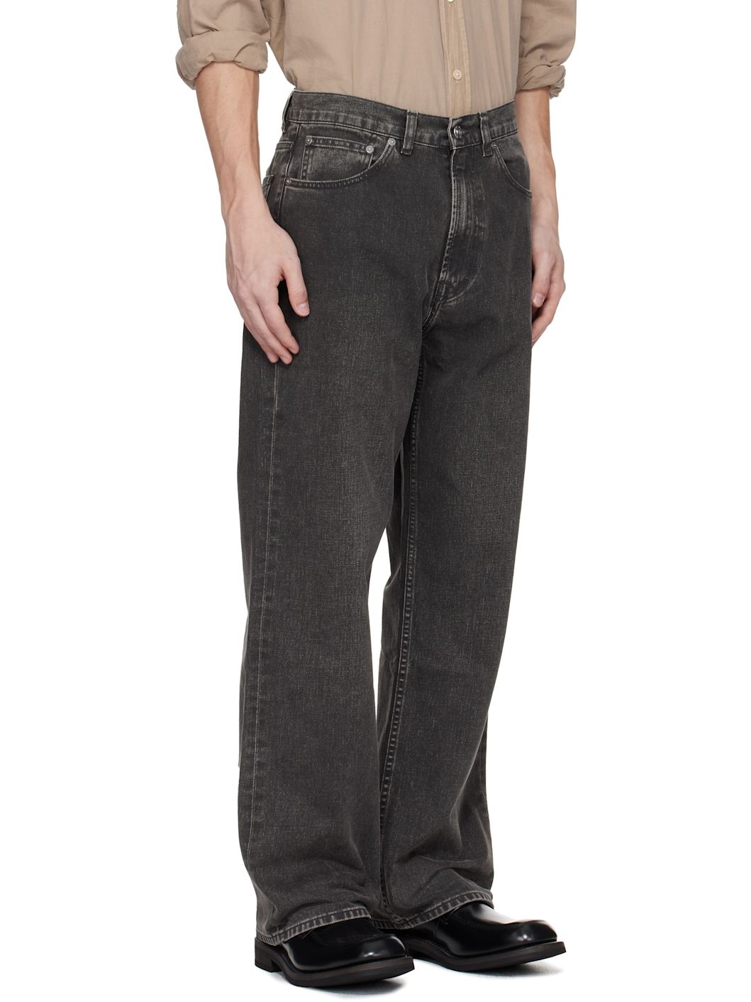 Gray Third Cut Jeans - 2
