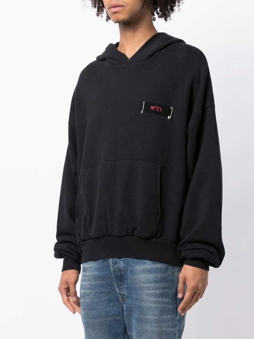 logo-patch hoodie - 3