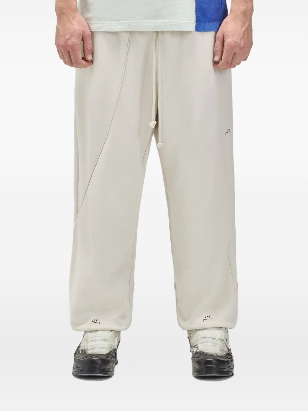 drawstring track pants - 3