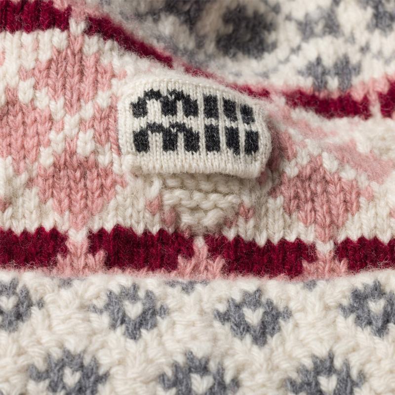 Miu Miu Wool and cashmere visor hat outlook