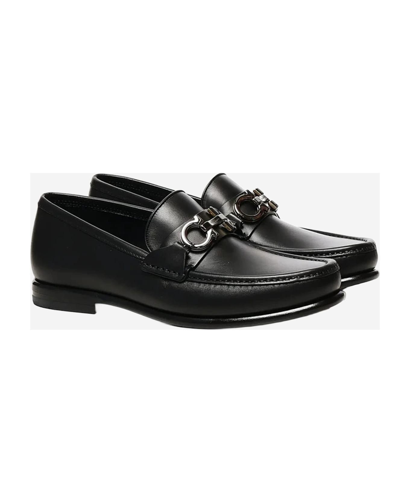 Glossy Leather Loafers - 2