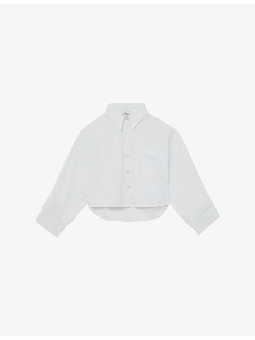 Solenge Long-Sleeve Cropped Cotton Shirt - 1