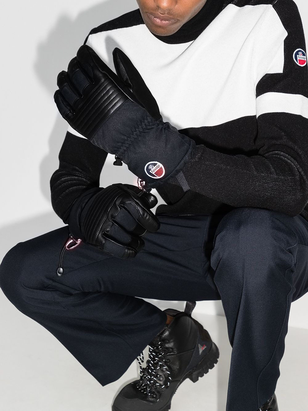 Albinen panelled gloves - 2