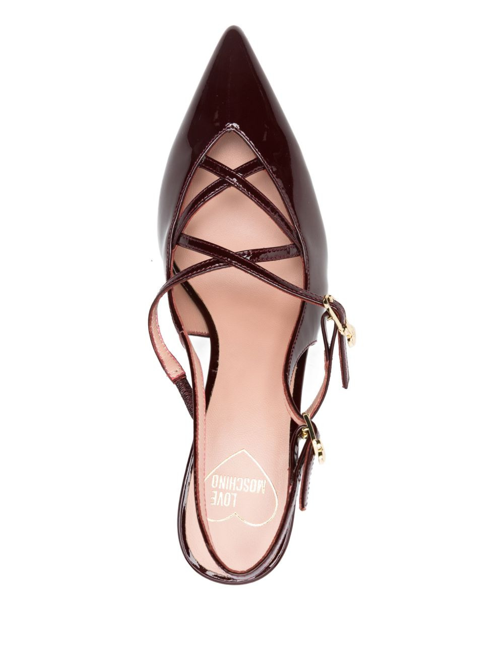 95mm criss-cross slingback mules - 4