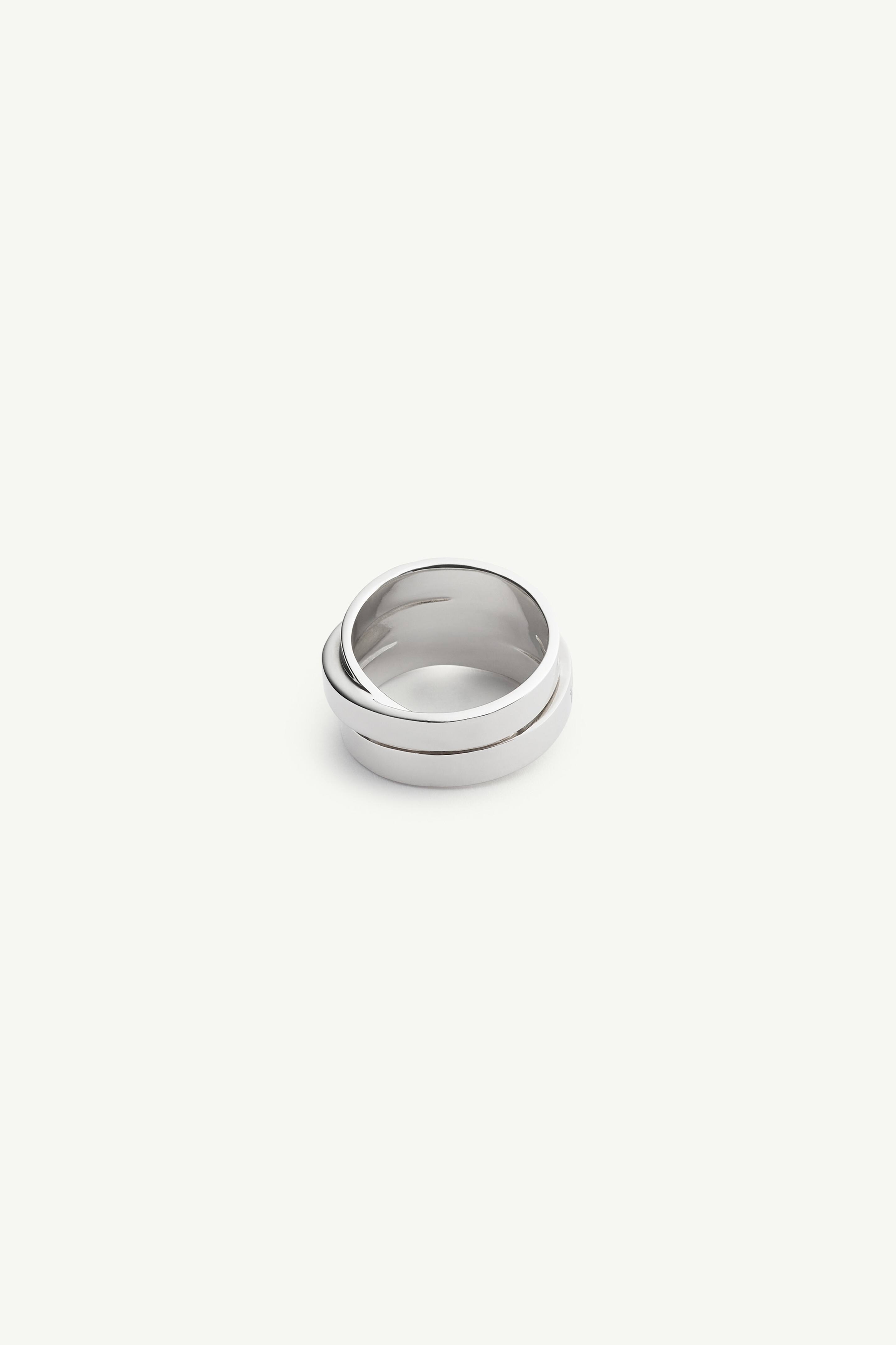 MM6 MAISON MARGIELA  Triple Logo Numeric Signature リング Silver Triple Logo Numeric Signature Ring by MM6 Maison