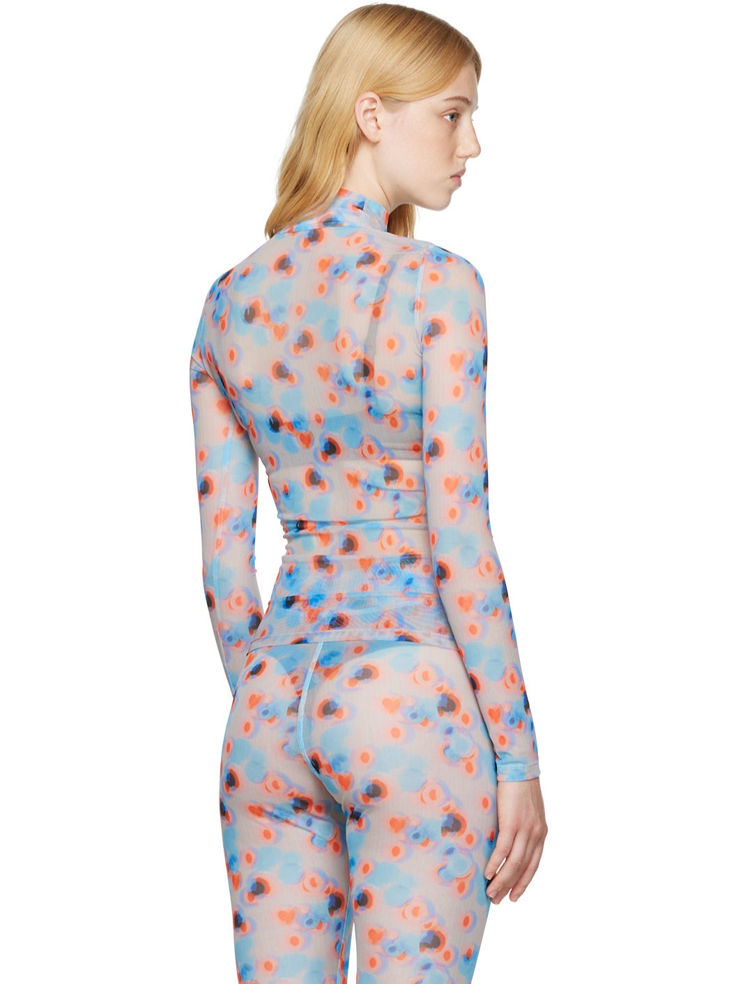 Purple Polka Dot Turtleneck - 3