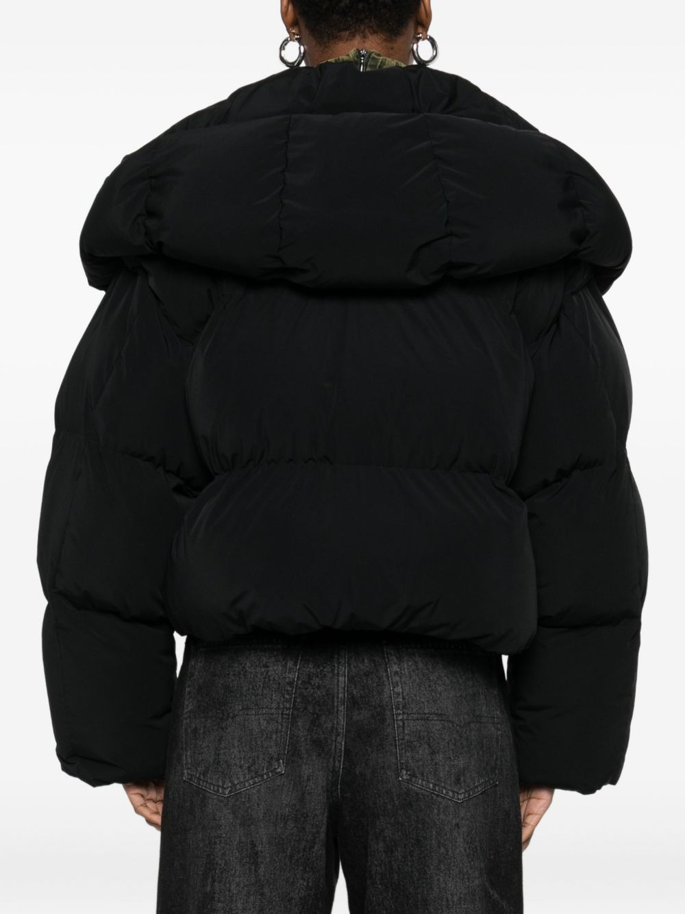 quilted high-neck jacket - 4