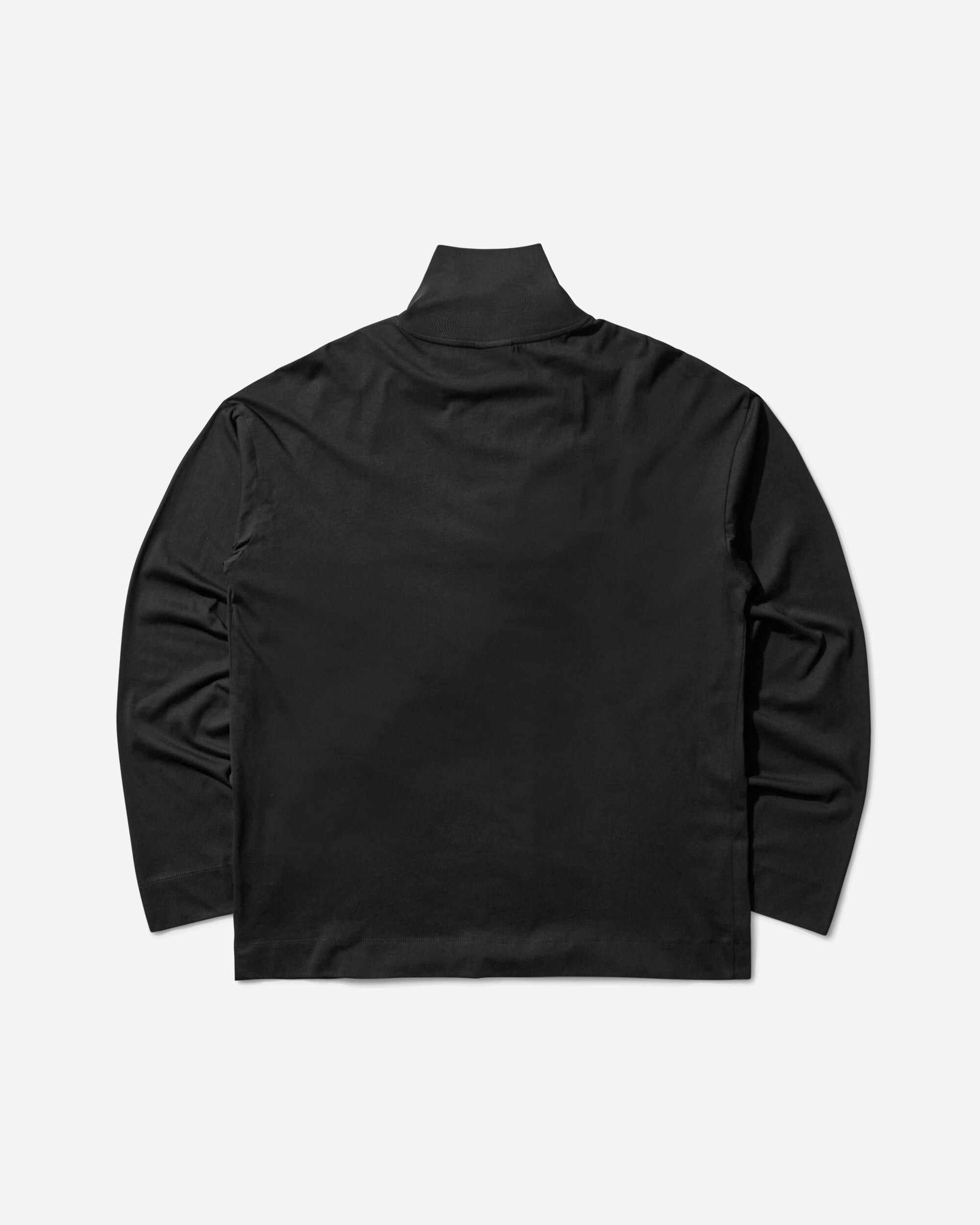 Men's Lace Collar T-Shirt Black - 2
